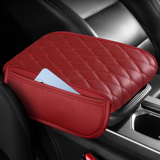 Universal Car Armrest Pad for Lexus RX|RX AL30 AL20 AL10 XU30 RX 450 350 200 270 Leather Armrest Box Center Console Cover Pad Waterproof Arm Rest Protector Decor Accessories,Grey01