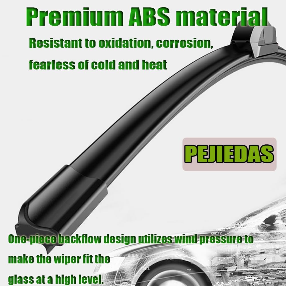 OEM Quality Front Wiper Blades, Replacement for 2002-2006 Toyota Camry,1990-2002 Honda Accord,2013-2020 Chevrolet Impala, OE Original Style (24 Inch + 19 Inch Front Wiper Blades)