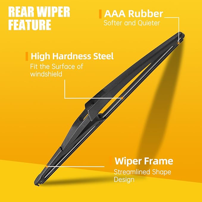 MIKKUPPA 26"+14"+12" Wiper Blades Replacement for 2008-2013 Nissan Rogue, 2014-2015 Rogue Select Windshield Wiper, Durable Stable Quiet Original Equipment All Season Wiper Blades Set (Pack of 3)