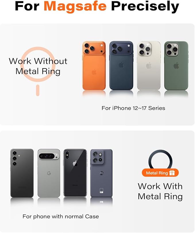 A2C Upgraded Magnetic Golf Cart Phone Holder, Golf Accessories for Men, Unique Golf Gifts for Golfer Lover Husband Father Dad, Golf Valentines Gift for Him, Golf Phone Mount for MagSafe iPhone 12-17