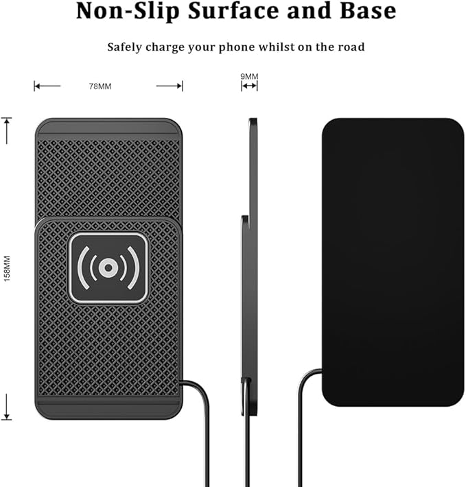 Wireless Charging Pad for Car for BMW X3 F25 2011-Present, 20W Fast Wireless Car Charger Pad Type-C/USB Non-Slip Phone Charging Mat,A 30cm Cable Type-C Plug