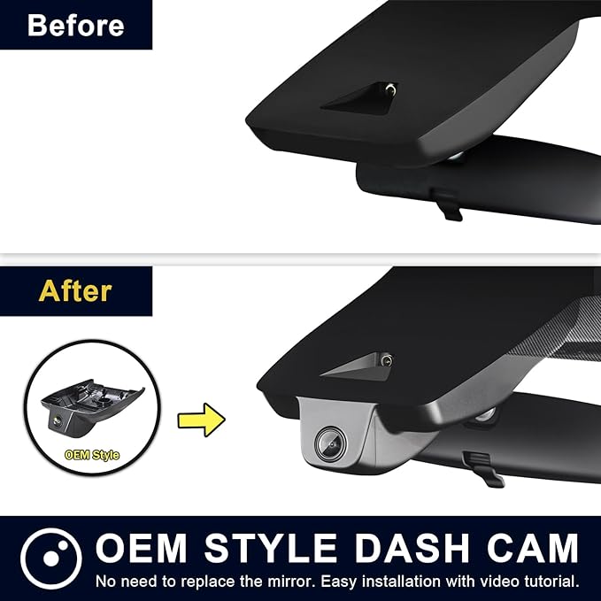 Mangoal Front 4K & Rear 1080p Dash Cam Custom for Lexus ES 2019 2020 2021 2022 2023 2024 2025 (Model B),ES350 ES300h F Sport ES250 etc,OEM Look,UHD 2160P Video, WiFi & App,128GB Card