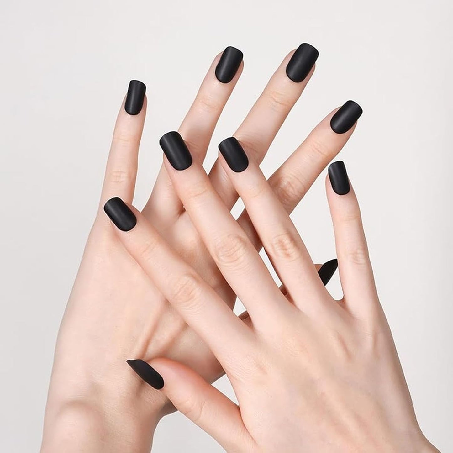 NovaCharm 12ml Black Matte Nail Polish, Quick Dry Nail Lacquer for Nail Art Varnish, Mist Effect Matte Finish Velvet Nail Polish, Silky Velvet Fingernail Polish For Women Girls Manicure DIY at Home