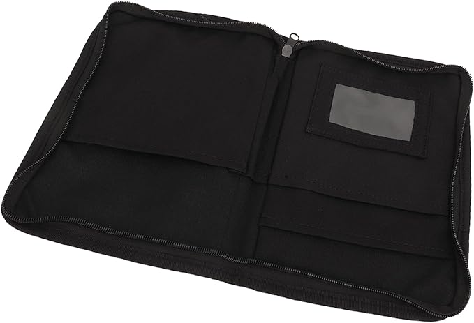 Haofy Car Glove Compartment Organizer with 6 Pockets, Zipped Outer Pocket, Elastic Loop, Inner Pocket, Made of 600D Oxford Cloth, Universal for Car