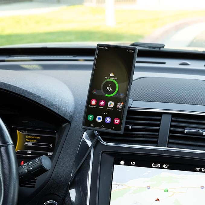 Quad Lock Adhesive Dashboard/Console Car Phone Holder Kit with MAG Wireless Charging Head V2 and MAG Phone Case for iPhone 12 Mini