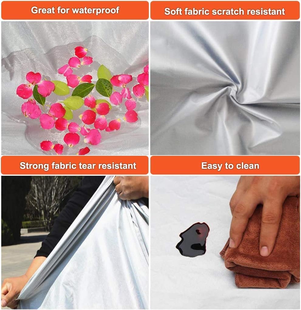 Kayme SUV Car Covers for Automobiles Waterproof All Weather Sun Uv Rain Protection with Zipper Mirror Pocket Fit Nissan Rogue, Volvo Xc60, Toyota Venza/Rav4, Porsche macan Etc (182 to 190 Inch) YL