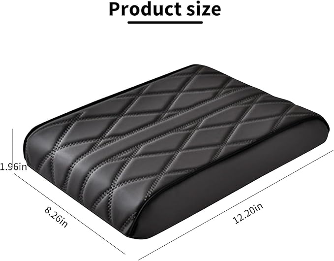 Car Armrest Cushion for Nissan Murano III (Z52) 2015-2017 2018 2020 2021 2022 2023, Car Armrest Pad Soft Leather Car Center Console Cover Car Interior Accessories,C-Red