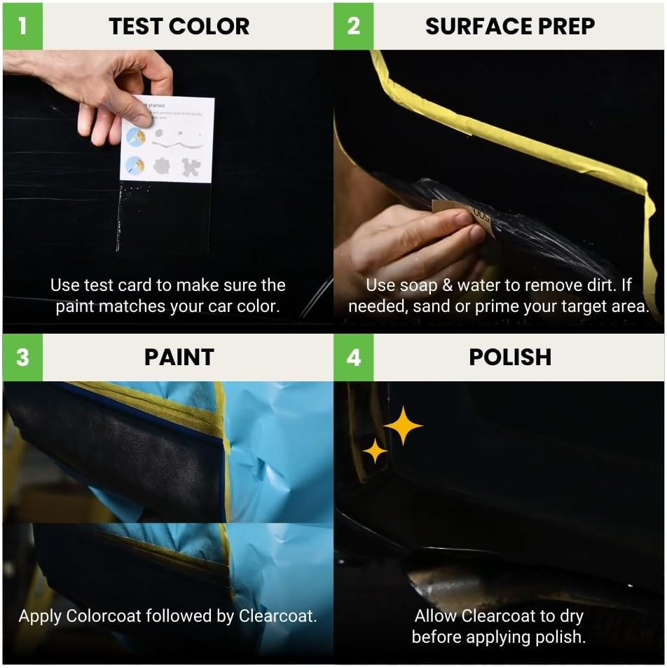 TouchUpDirect 781 Sea Glass Pearl Compatible with Toyota Exact Match Touch Up Paint Aerosol - Platinum Kit