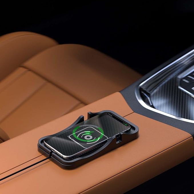 Wireless Car Charger for Kia K4 2025, Charging Station 2-in-1, Wireless Charging Stand Phone, Magnetic Wireless Charger,1M-Type C