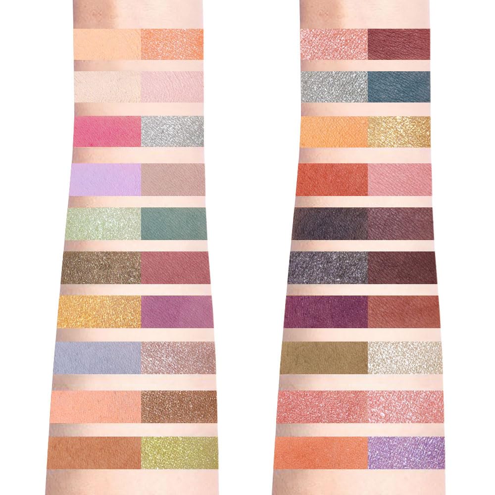40 Girds Matte Shimmer Colorful Eyeshadow Palette for Teen Girl's Eye Makeup,High Pigmented Eye Shadow Primers Powder Palet de sombras de ojos