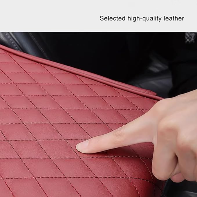 Car Armrest Pad for BMW X3 G01 F25 E83 2003-2019 2020 2021 2022 2023 2024 Leather Armrest Box Mat Center Console Cushion Pad Universal Armrest Seat Box Cover Protector,Beige, normal