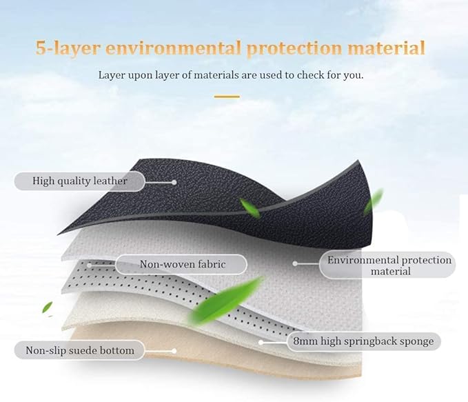 Custom Making Car Floor Mats for 90% Car Model Luxury Leather All Weather Waterproof Anti-Skid Full Coverage Liners (red and Purple)