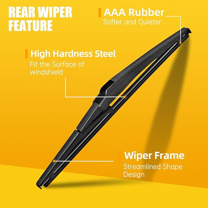 MIKKUPPA 24"+20"+11" Windshield Wiper Blades Replacement for 2011-2015 Kia Sorento, Front & Rear Wiper Blades Set, Durable Stable Quiet All Season (Pack of 3)