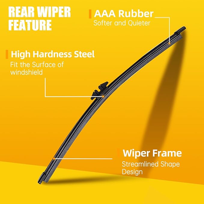 MIKKUPPA 24"+20"+11" Windshield Wiper Blades Replacement for Ford Escape 2020 2021 2022 2023 2024 Original Factory Quality All Season Front Rear Wiper Blade Set - (Pack of 3)