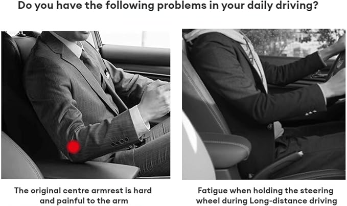 Center Console Booster Cover Car Armrest Box Pad Leather Arm Rest Cushion with Cup Holder Mobile Phone Storage Armrest Protection Pad for Car (Pure Coffee, 13.58 * 8.07 * 2.95 inch)