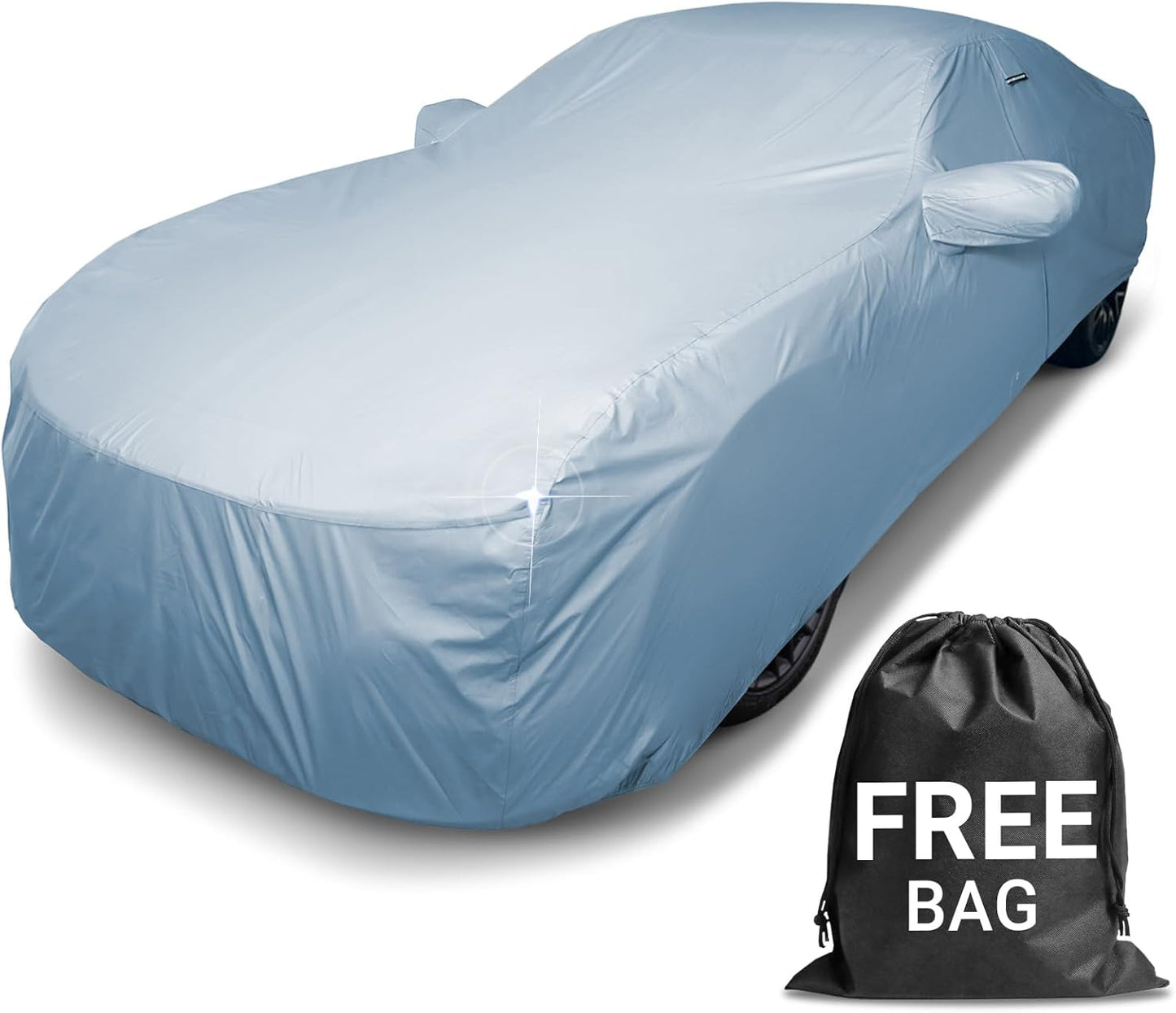 iCarCover Premium Car Cover for 1985-1991 Pontiac Grand Am Heavy Duty Waterproof All-Weather Automobiles Custom Fit Indoor Outdoor UV Snow Protection Covers with Straps and Bag