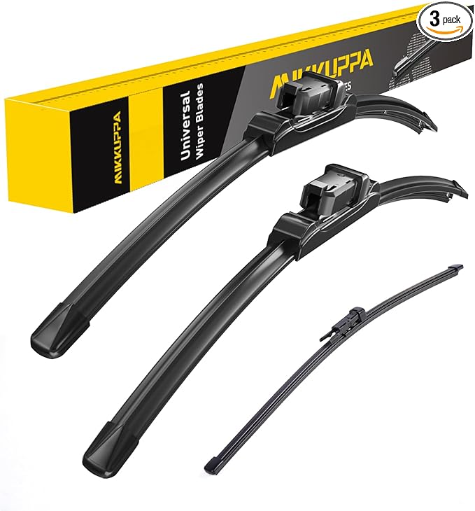 MIKKUPPA 24"+20"+15" Windshield Wipers Blades Replacement for 2015-2023 Porsche Macan, Top Lock Front & Rear All Season Wiper Blades Set(Pack of 3)