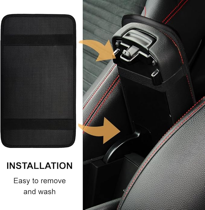 1pc Center Console Armrest Cover Pad 12.6x7.5 inch Skull Neoprene Car Armrest Cushion Waterproof Armrests Seat Box Cover Protector for Universal Cars Vehicles SUVs