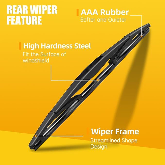 MIKKUPPA 24"+18"+12" Windshield Wiper Blades Replacement for 2005-2012 Nissan Pathfinder, 2005-2015 Nissan Xterra, Front & Rear Wiper Blades Set, Durable Stable Quiet All Season (Pack of 3)