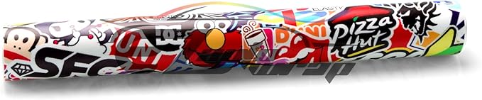 Free Tool Kit EZAUTOWRAP ES Bomber Hellaflush Anime Cartoon Car Vinyl Wrap Sticker Decal Air Release - 60"X84" (5FT X 7FT)