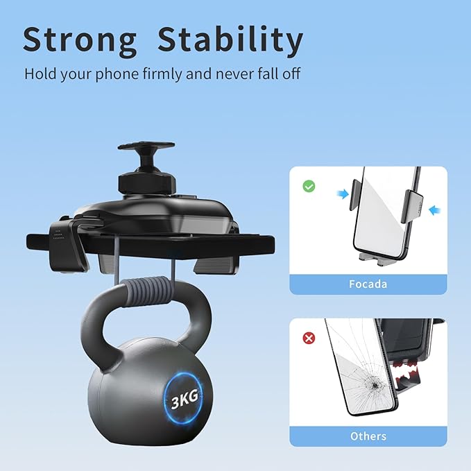 Car Phone Holder for Ford Focus MK3/MK3.5 (2012–2018) ST/RS/SE,Vehicle-Specific Dash Phone Mount,360° Rotating Adjustable Cell Phone Holders with Stable Clip Design,Ford Focus Auto Accessories
