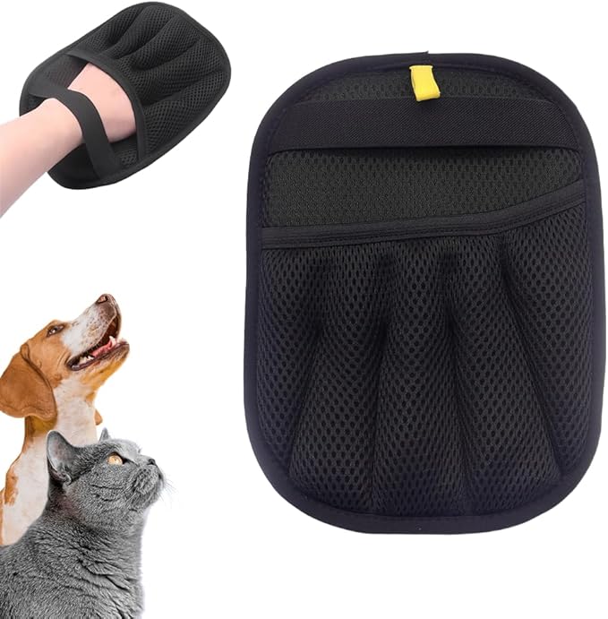 2 Pack Pet Hair Removal Glove, 2025 Upgrade Pet Hair Remover Electrostatic Gloves, Pet Hair Removal Tool Pet Hair Remover Mitt, Reusable Cat Grooming Gloves for Dogs, Cats, Furniture & Clothes