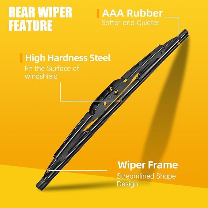 MIKKUPPA 26"+14"+10" Windshield Wiper Blades Replacement for Buick Encore 2013 2014 2015 2016 2017 2018 2019 2021 Original Factory Quality All Season Front Rear Wiper Blade Set (Pack of 3)