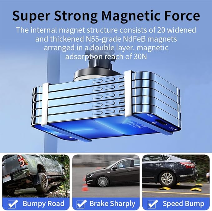 Car Magnetic Phone Mount for Toyota RAV4 2026 Auto Interior Accessories Best Cellphone Holder Mobile Cradle Cell Phones Navigation Charging Screen Magnet Stand Accessory