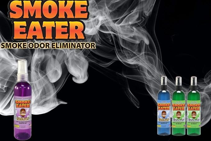 Smoke Eater Odor Eliminator Spray, Black Glacier, 4 oz — Tea Tree Oil Breaks Down Smoke at the Molecular Level
