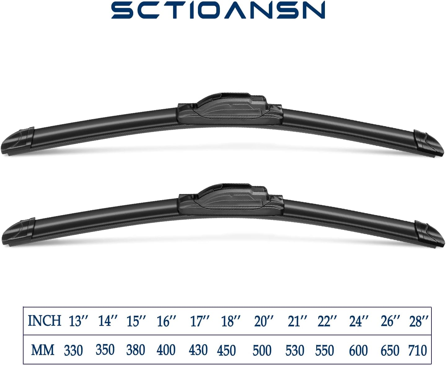 3 Wipers Set for Mitsubishi Mirage 2014-2020, Windshield Wiper Blades Original Equipment Replacement Front and Rear- 24"/16"/12X" (Pack of 3) J- HOOK