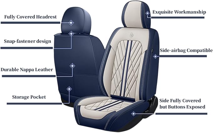 Premium Nappa Leatherette Car Seat Cover Set Custom Fit for Honda CR-V CRV 2000-2023 2024 2025 2026 Water-Proof Breathable Faux Leather Seat Cushion Protectors (Full Set 5 Seats,Orange Grey)