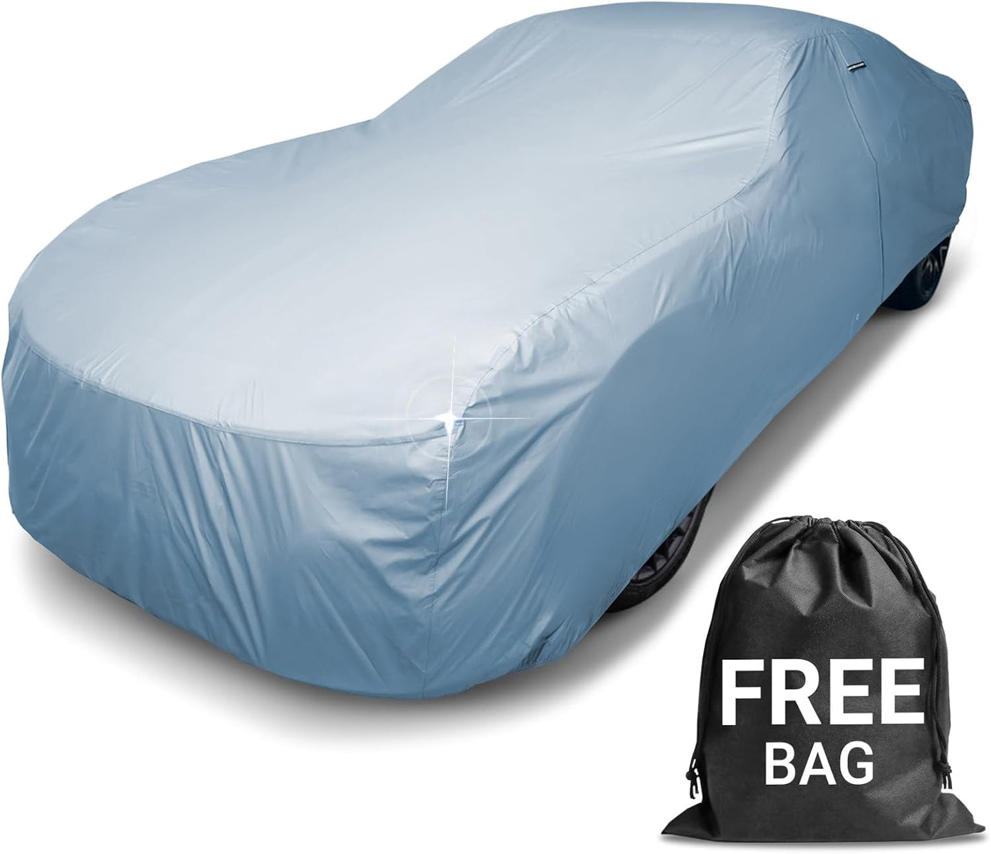 iCarCover Premium Car Cover for 1959-1964 Pontiac Parisienne 2-Door, 4-Door, Wagon Heavy Duty Waterproof All-weather Automobiles Custom Fit Indoor Outdoor UV Snow Protection Covers with Straps and Bag
