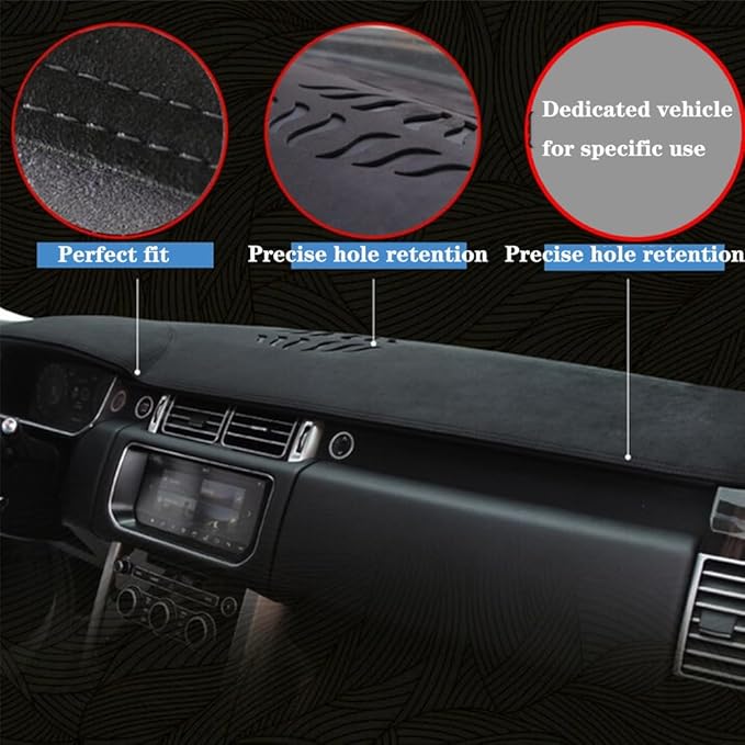 Dashboard Covers for Wrangler JK 2007-2017,Premium Printed Flannel Fabric Anti-Glare & Non-Slip Dash Pad,Custom Fit,Printed Flannel