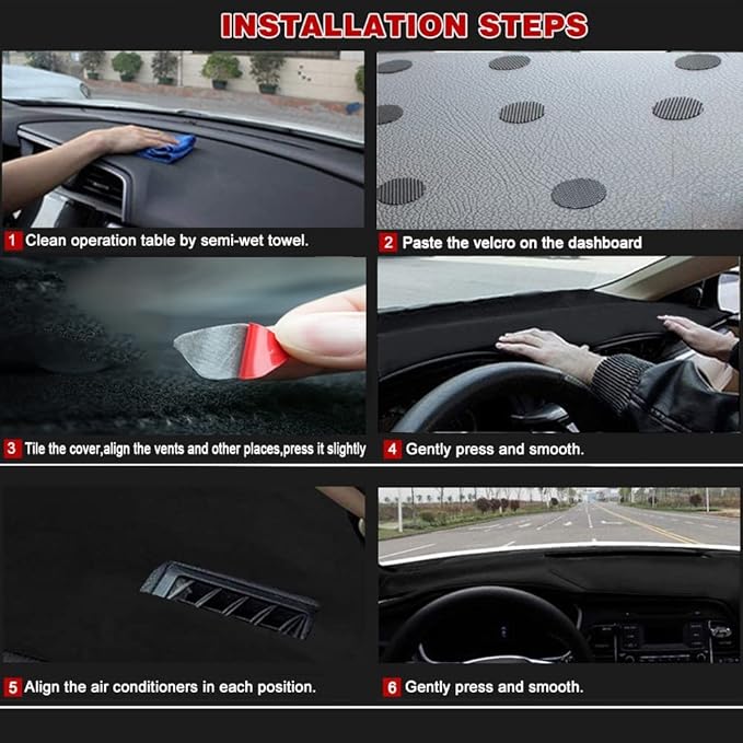 Dash Cover Mat Fit for 2007-2014 Chevy Tahoe Avalanche Suburban GMC Yukon/2007-2013 Silverado LTZ GMC Sierra SLT,Dashboard Cover Carpet Pad w/o Dash Speaker (Gray)