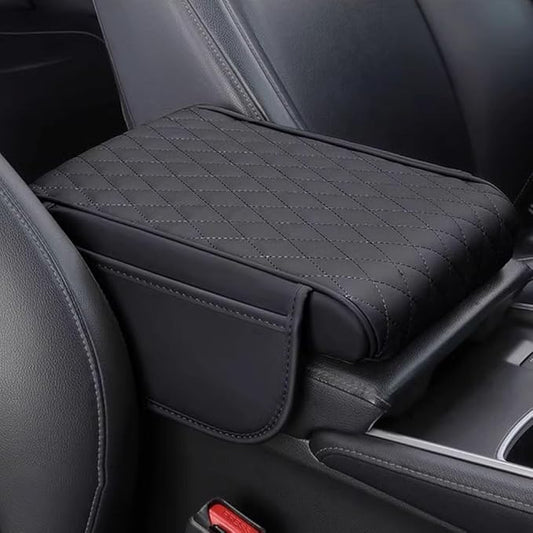 Car Armrest Pad for Mazda CX-3 CX-5 CX-30 CX3 CX30 CX5 2015-2020 2021 2022 2023 Leather Armrest Box Mat Center Console Cushion Pad Universal Armrest Seat Box Cover Protector,Black, normal