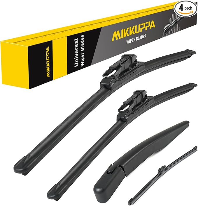 MIKKUPPA 26"/22"/11"/13" Windshield Wiper Blades - Replacement for 2011-2023 Ford Explorer - Original Factory Quality Front and Rear Wipers Blade Set for My Car - Pinch Tab (Pack of 4)