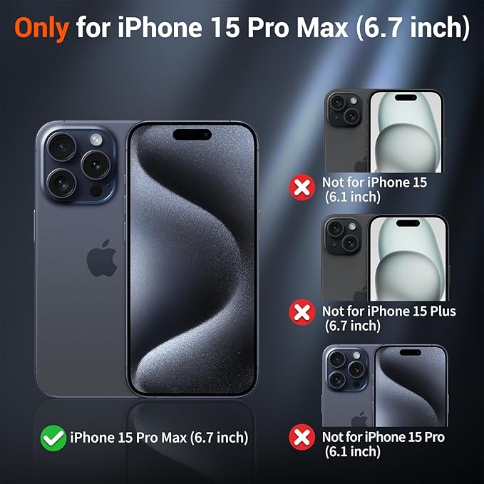 SUPFINE Magnetic for iPhone 15 Pro Max Case(Compatible with MagSafe)(Military Grade Drop Protection) Slim Translucent Matte Shockproof with Anti-Fingerprint Phone Case,Desert Gold