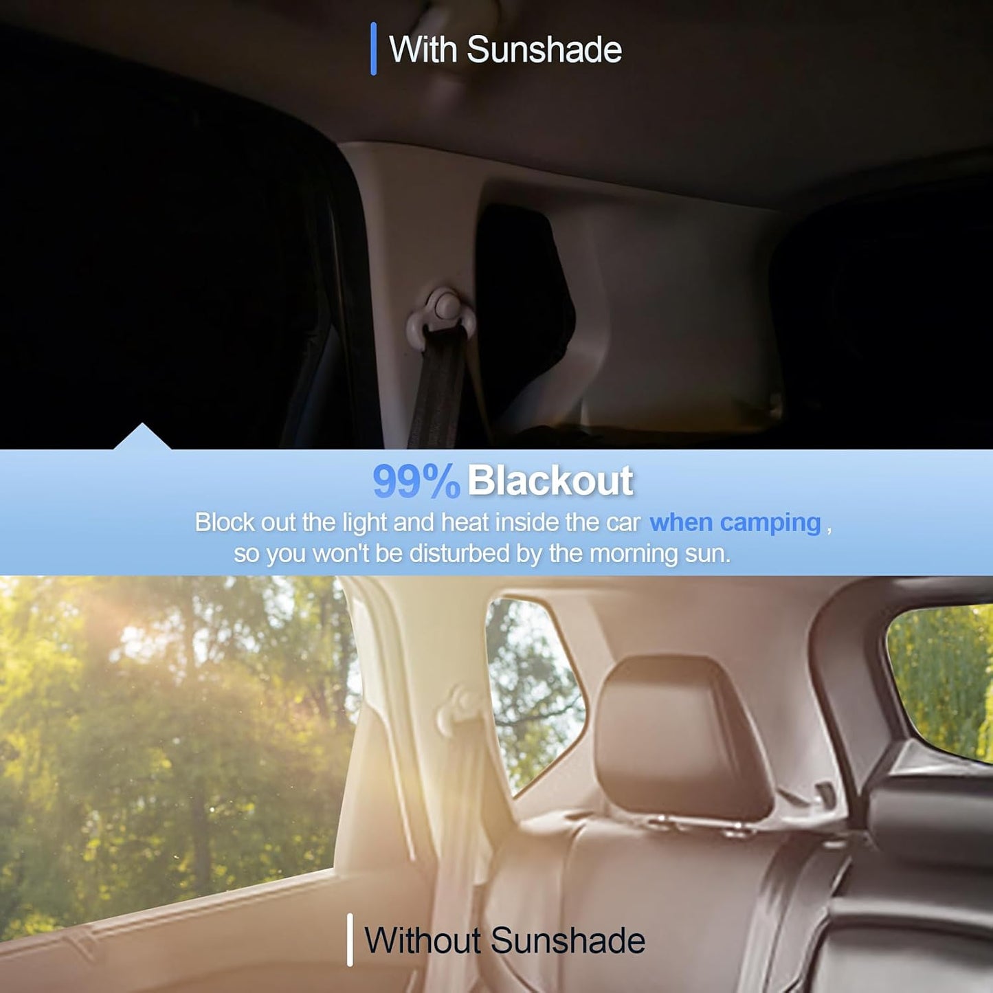 6pcs Car Window Shades for Dodge Challenger 2015-2023 (SXT, RT, GT) Accessories,Windshield Side Rear Full Sunshade,Sun Visor UV Blocking, Privacy Protection and Blackout for Camping Outdoor