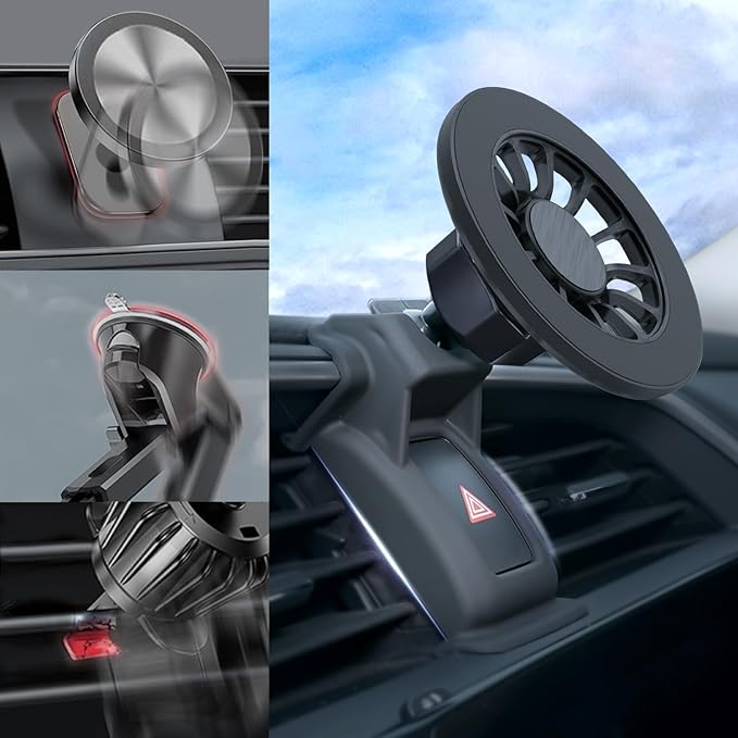 for MagSafe Tundra/Sequoia Phone Mount, Exclusive Fit for Toyota Tundra 2007-2013 and 2008-2017 Sequoia, for iPhone 17/16/15/14/13/12/Mini Series, Air Vent Toyota Tundra/Sequoia Accessories
