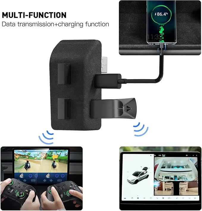 Glove Box Docking Station for Tesla Model Y USB Shunt Hub Docking Station Central Control Expander Glove Box Docking Docking for Tesla Model 3/Y Highland (M3 Highland My Juniper)