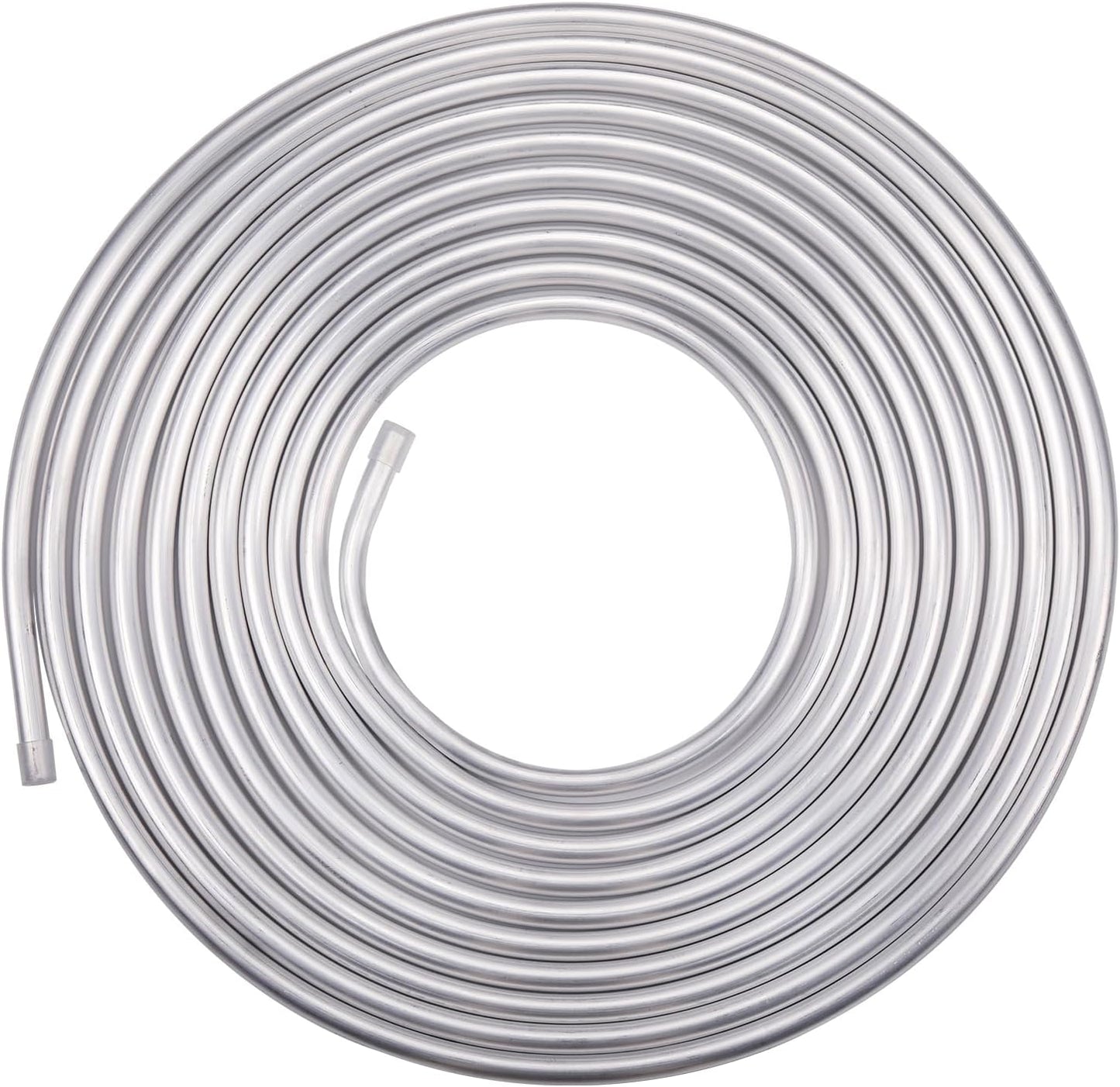 3/8" OD Aluminum Hard Fuel Line Hardline Tube Tubing Coil 16 Feet Roll
