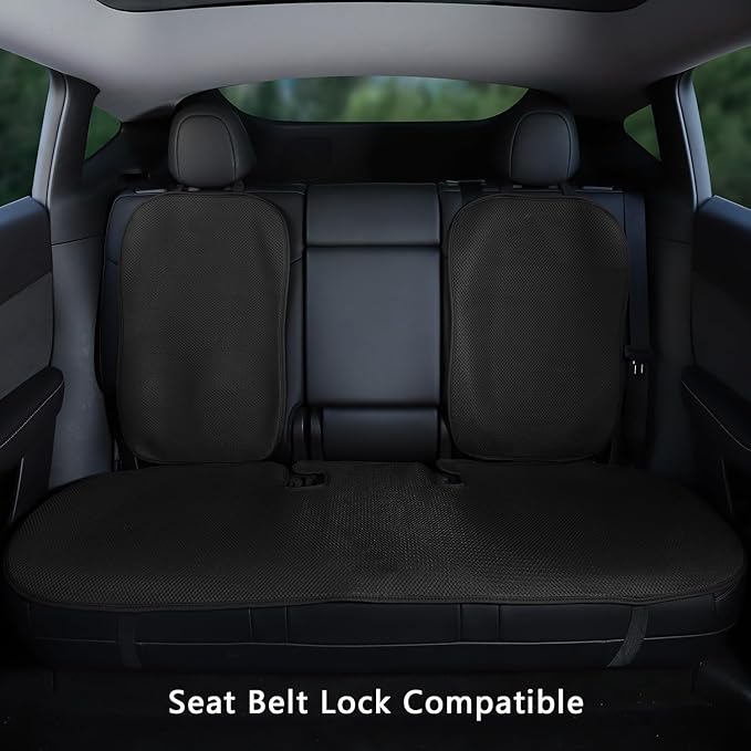 Rear Car Seat Cover for Tesla Model 3 2017-2024 2025 Highland Four Seasons Universal Protector Pad Mat Interior Decoration Accessories (Without Logo)