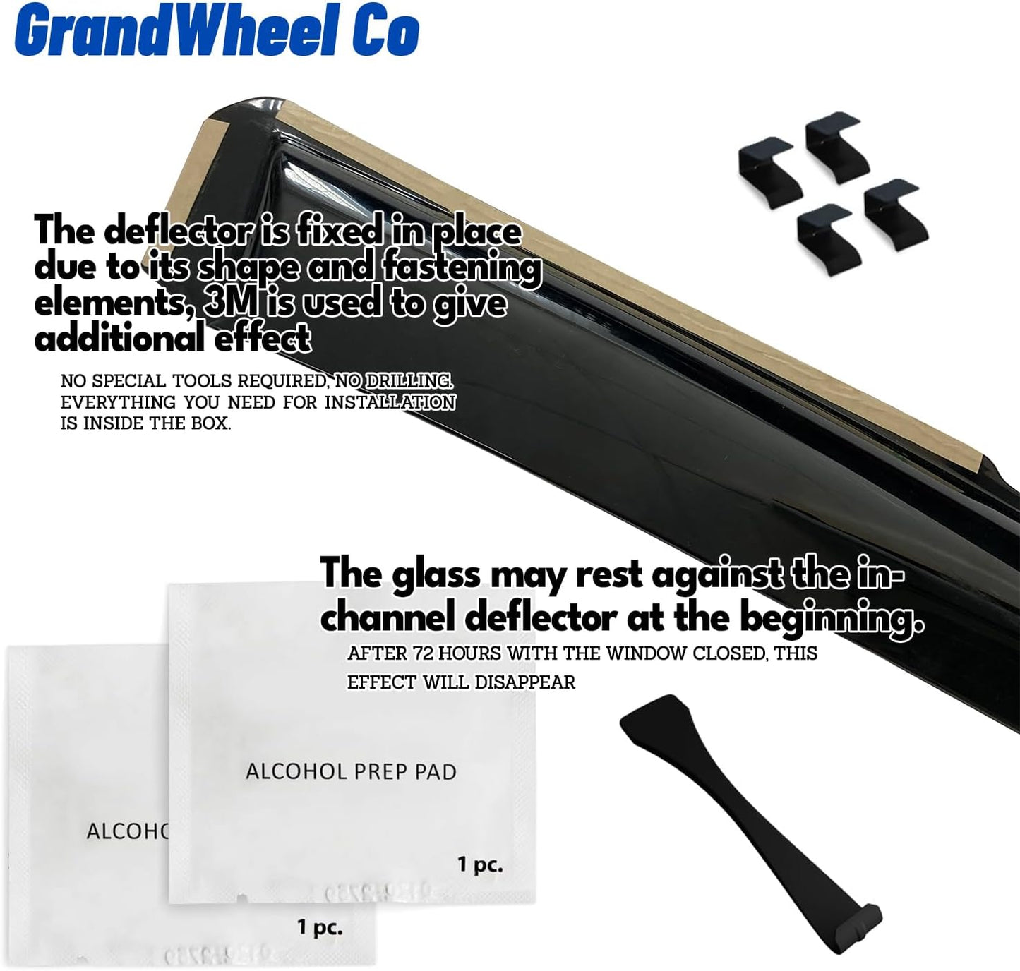 Window Deflectors Smoke Tinted In-Channel Side Window Vent Visor Deflectors Rain Guards Compatible with Rogue 2021-2025 - 4pcs. GW0604