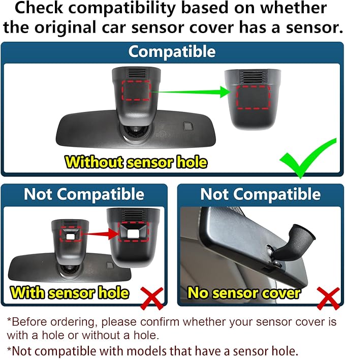 Front 4K & Rear 1080p Dash Cam Custom fit for Volkswagen Tiguan 2018-2024 Gen2 AD/BW (Model A Gray), Integrated OEM Look, UHD 2160P Video, App & WiFi, Loop Recording, Easy to Install, GPS, 128GB Card