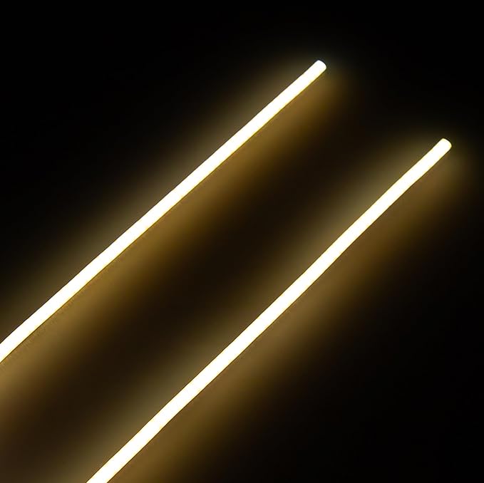 MEUS RACING RC LED Strip Colored Light Strip Flexible Cuttable for TRX4M SCX24 1/24 1/18 RC Crawlers Upgrade(Yellow)