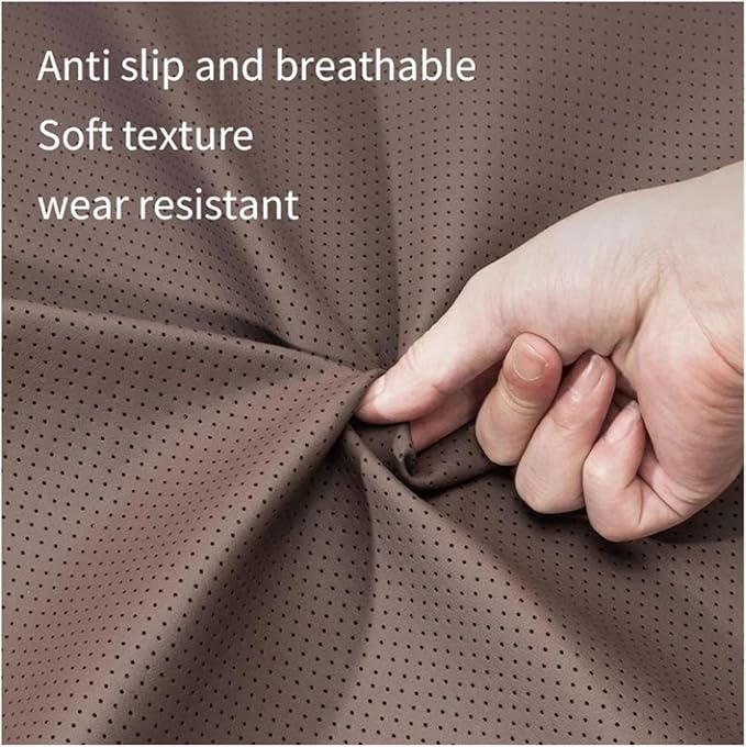 1/2PCS PU Leather Car Neck Pillow & Lumbar Support Cushion, Breathable Universal Seat Headrest Waist Pad, Soft Support Cushion for Daily Driving and Travel(E Style backrest)