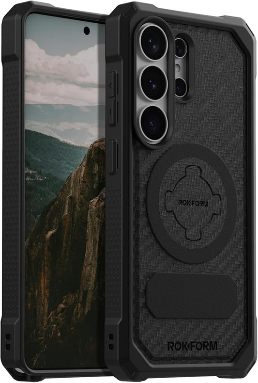 Rokform Rugged Case for Galaxy S26 Ultra, Magnetic Cover, Drop Tested Armor (Black)