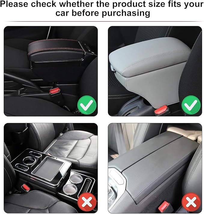 Car Armrest Cover for Tesla Model X 2015–2020 2021 2022 2023 2024 2025 2026, Center Console Cover Mat Armrest Seat Box Cover Cushion Console Pad Interior Accessories,D