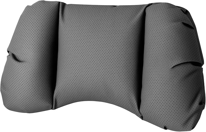 Car Neck Pillow & Lumbar Support for Porsche Cayenne Type 958.2 2015-2018 Ergonomic Breathable Mesh Auto Seat Back Cushion Headrest,Black-Lumbar Support