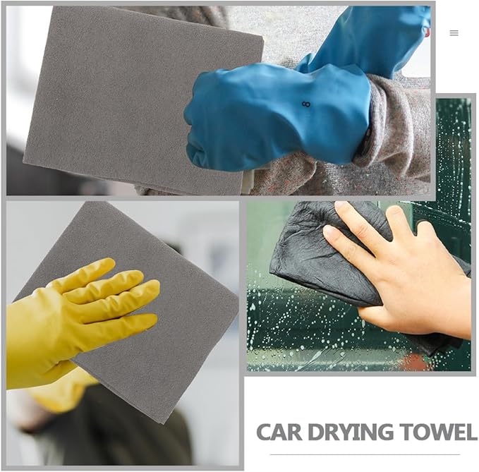2 Pcs Absorbent Car Cleaning Cloth for Glass and Detailing Microfiber Car Towels for Drying and Interior Use 30x30cm